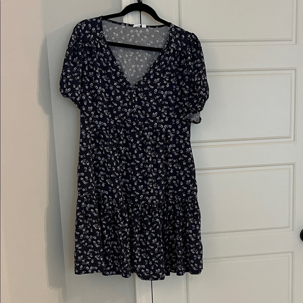 GAP Navy Floral Mini Dress